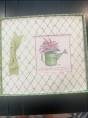 Unbranded Journal Notebook One Size White Green Floral Design